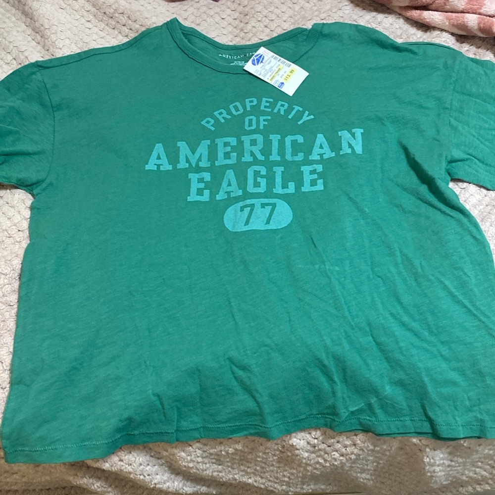 American eagle cropped tee